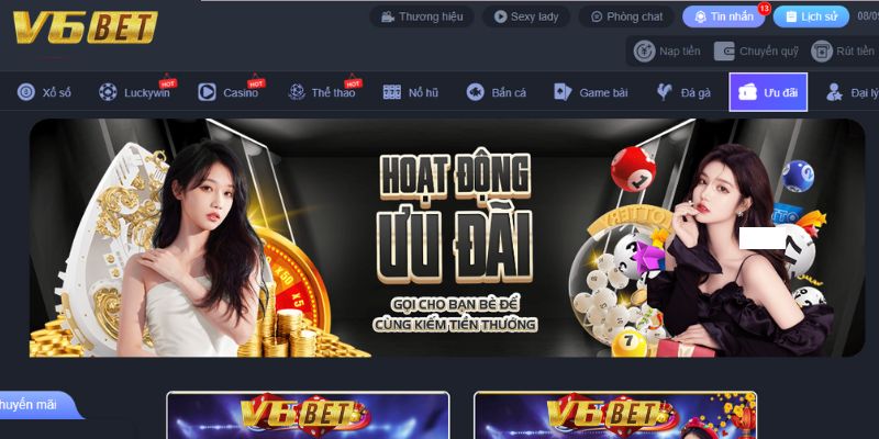 Mời bạn bè người thân tham gia V6bet lĩnh hoa hồng giới thiệu